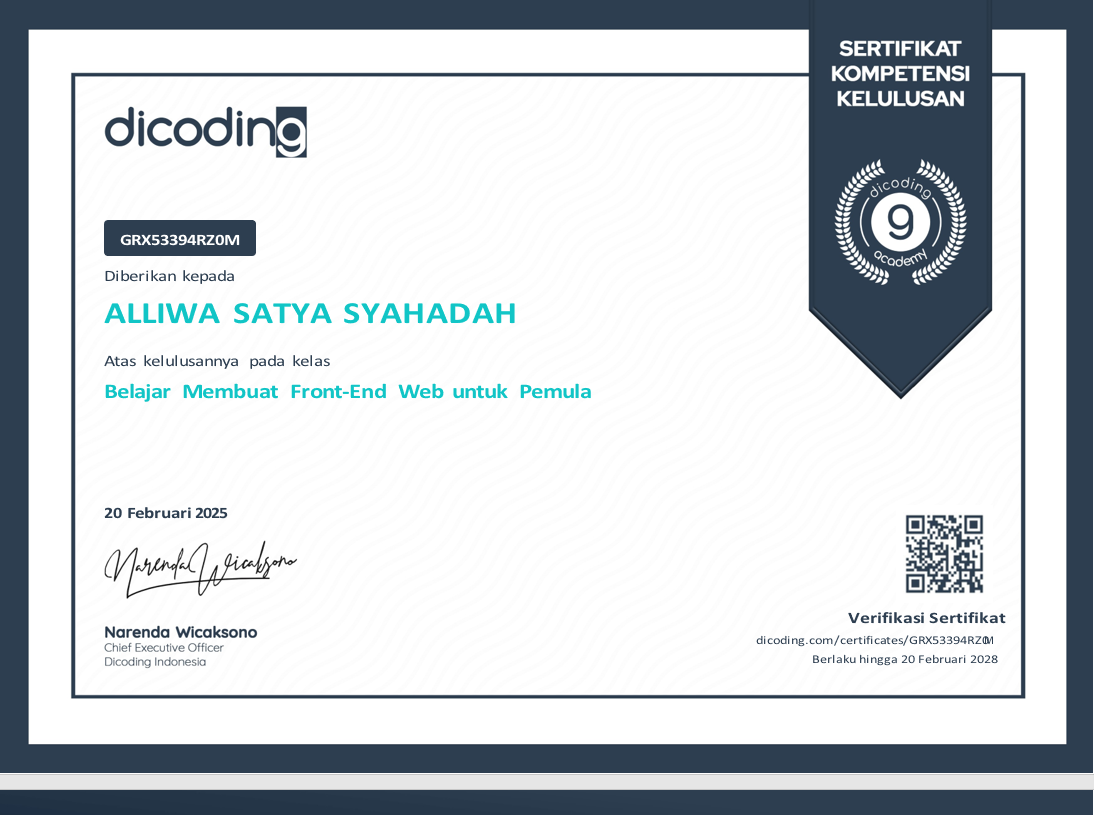 Sertifikat 1